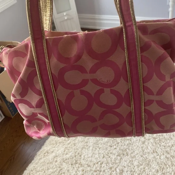 Authentic Coach bag, pink - Picture 3 of 6